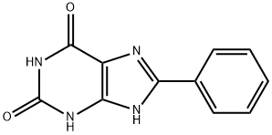 8-フェニルキサンチン 化学構造式