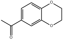 6-アセチル-1,4-ベンゾジオキサン 化学構造式