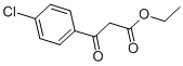 3-オキソ-3-(4-クロロフェニル)プロピオン酸エチル 化学構造式