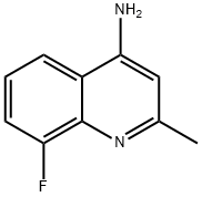8-フルオロ-2-メチル-4-キノリンアミン 化学構造式