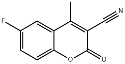 6-FLUORO-4-METHYLCOUMARIN-3-CARBONITRIL& Structure