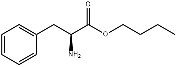 (S)-α-アミノベンゼンプロピオン酸ブチル 化学構造式