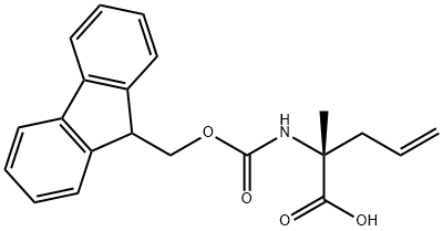 (R)-N-FMOC-2-(2'-PROPYLENYL)ALANINE 结构式