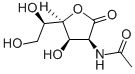 2-アセトアミド-2-デオキシ-D-マンノノ-1,4-ラクトン 化学構造式
