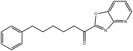 (オキサゾロ[4,5-b]ピリジン-2-イル)(5-フェニルペンチル)ケトン 化学構造式