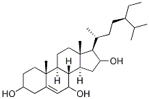 3,7,16-Trihydroxystigmast-5-ene Struktur