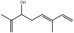 (5E)-2,6-ジメチル-1,5,7-オクタトリエン-3-オール 化学構造式