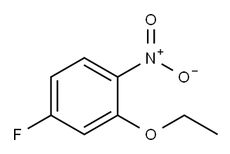 2-ETHOXY-4-FLUORO-1-NITROBENZENE, 28987-44-2, 结构式
