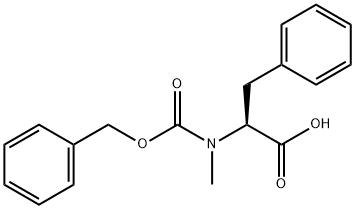 N-苄氧羰基-N-甲基-L-苯丙氨酸, 2899-07-2, 结构式