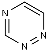 1,2,4-トリアジン 化学構造式