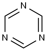 1,3,5-トリアジン 化学構造式