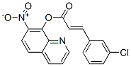 7-ニトロ-8-キノリノール3-(3-クロロフェニル)プロペノアート 化学構造式