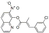 7-ニトロ-8-キノリノール2-(3-クロロベンジリデン)プロパノアート 化学構造式