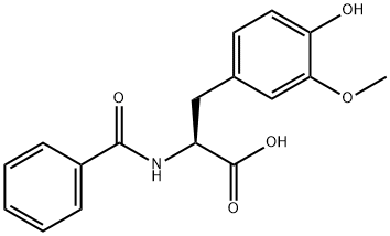 N-BENZOYL-4-HYDROXY-3-METHOXY-PHENYLALANINE Struktur