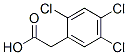 2,4,5-トリクロロフェニル酢酸 化学構造式