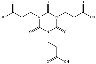 イソシアヌル酸トリス(2-カルボキシエチル) 化学構造式