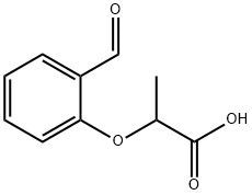 2-(2-甲酰基苯氧基)丙酸, 29040-34-4, 结构式