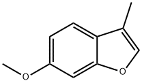 6-メトキシ-3-メチルベンゾフラン 化学構造式