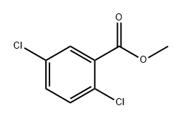 2,5-ジクロロ安息香酸メチル 化学構造式
