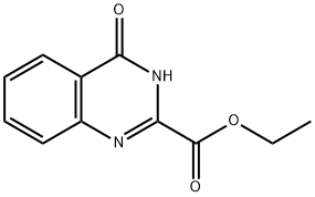 3,4-ジヒドロ-4-オキソキナゾリン-2-カルボン酸エチル 化学構造式