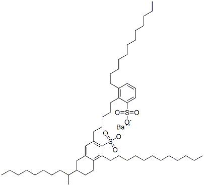 ビス(ジドデシルベンゼンスルホン酸)バリウム 化学構造式