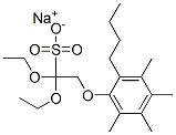 2-[2-[2-[4-(1,1,3,3-四甲基丁基)苯氧基]乙氧基]乙氧基]乙基磺酸钠盐, 2917-94-4, 结构式