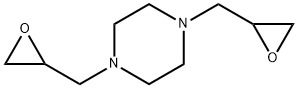 1,4-ビス(オキシラニルメチル)ピペラジン 化学構造式