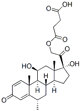 メチルプレドニゾロンコハク酸エステル 化学構造式