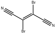 (E)-2,3-ジブロモ-2-ブテン-1,4-ジニトリル 化学構造式