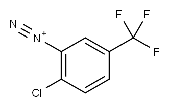 2-chloro-5-(trifluoromethyl)benzenediazonium Structure