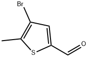 4-ブロモ-5-メチルチオフェン-2-カルボキシアルデヒド 化学構造式