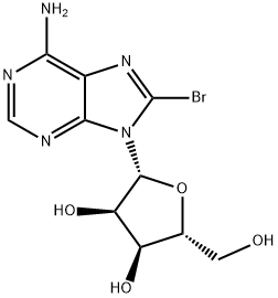 8-ブロモアデノシン 化学構造式