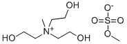2-ヒドロキシ-N,N-ビス(2-ヒドロキシエチル)-N-メチルエタンアミニウム·メチルスルファート 化学構造式