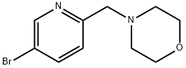 MORPHOLINE, 4-[(5-BROMO-2-PYRIDINYL)METHYL]- Structure