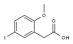 (5-iodo-2-methoxyphenyl)acetic acid Structure