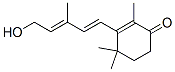 (2E,4E)-3-メチル-5-(2,6,6-トリメチル-3-オキソ-1-シクロヘキセニル)-2,4-ペンタジエン-1-オール 化学構造式