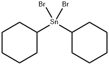 二臭化ジシクロヘキシルすず 化学構造式