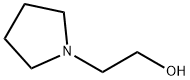 1-(2-ヒドロキシエチル)ピロリジン 化学構造式
