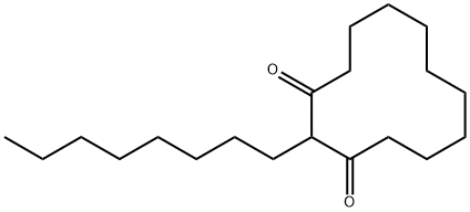 2-オクチル-1,3-シクロドデカンジオン 化学構造式