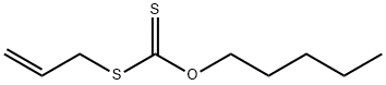 ジチオ炭酸S-アリルO-ペンチル 化学構造式