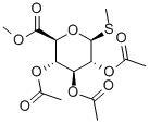 METHYL (METHYL 1-THIO-2,3,4-TRI-O-ACETYL-BETA-D-GLUCOPYRANOSID)-URONATE Struktur