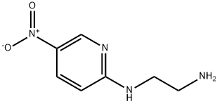 N-(5-ニトロ-2-ピリジル)-1,2-エタンジアミン 化学構造式