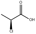 (S)-(-)-2-クロロプロピオン酸 化学構造式