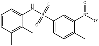 N-(2,3-二甲基苯基)-4-甲基-3-硝基-苯磺酰胺, 296274-06-1, 结构式