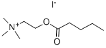 N,N,N-トリメチル-2-[(1-オキソペンチル)オキシ]エタンアミニウム·ヨージド 化学構造式