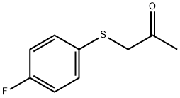 (4-氟苯基硫)丙酮, 2968-13-0, 结构式