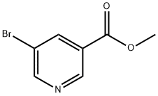 5-ブロモ-ピリジン-3-カルボン酸メチル 化学構造式