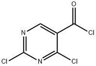 2,4-二氯-5-嘧啶甲酰氯 结构式