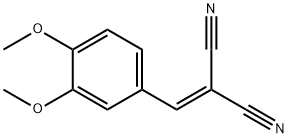 2-(3,4-二甲氧基亚苄基)丙二腈, 2972-80-7, 结构式