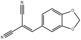 (BENZO[3,4-D]1,3-DIOXOLAN-5-YLMETHYLENE)METHANE-1,1-DICARBONITRILE Struktur